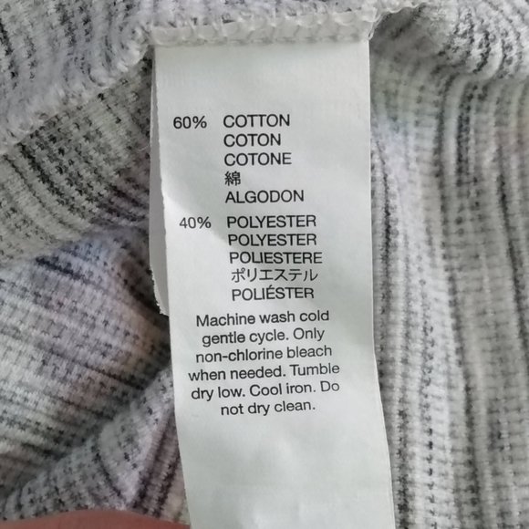 Gap gray/white veragated striped back zip tunic dress, size M - Picture 11 of 11